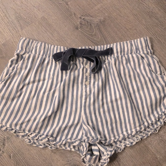 aerie Intimates & Sleepwear Aerie Sleep Shorts Bluewhite Striped
